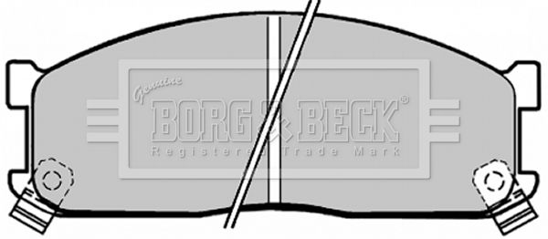 BORG & BECK Bremžu uzliku kompl., Disku bremzes BBP1271